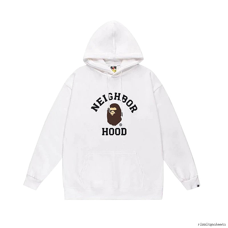 Bape Ape series white hoodie