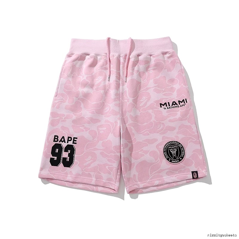 Bape camouflage style pink shorts