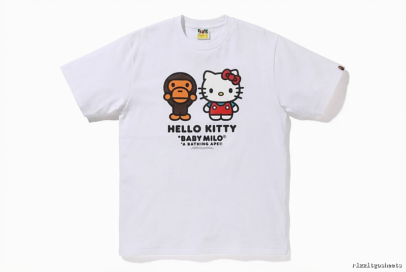 Bape co-branded cartoon white T-shirt