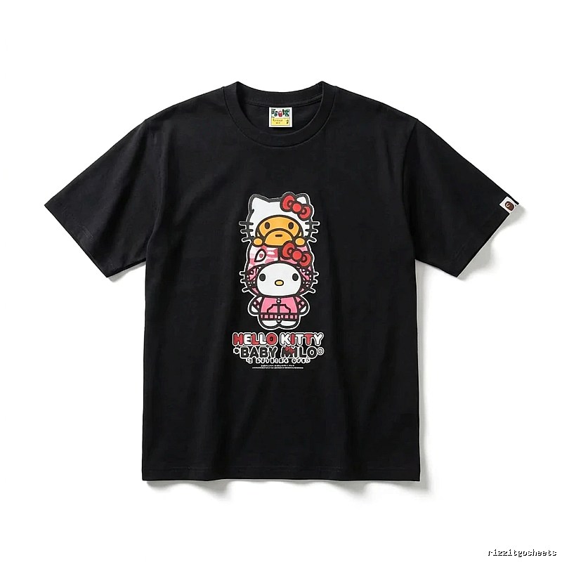 Bape Co-branded Hello Kitty Black T-shirt