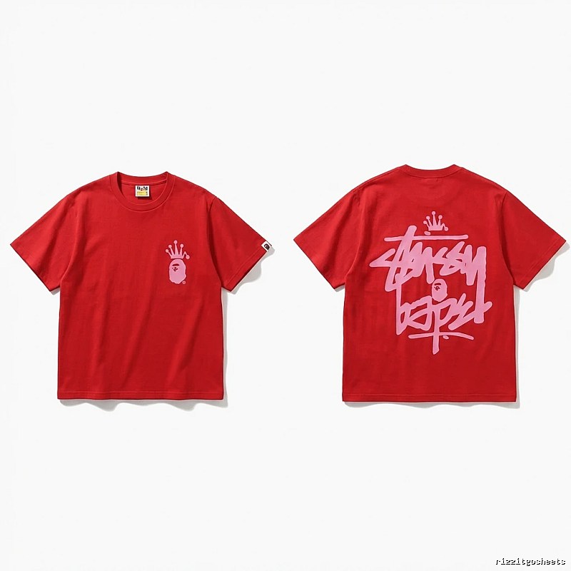 Bape Crown Graffiti Style T-shirt