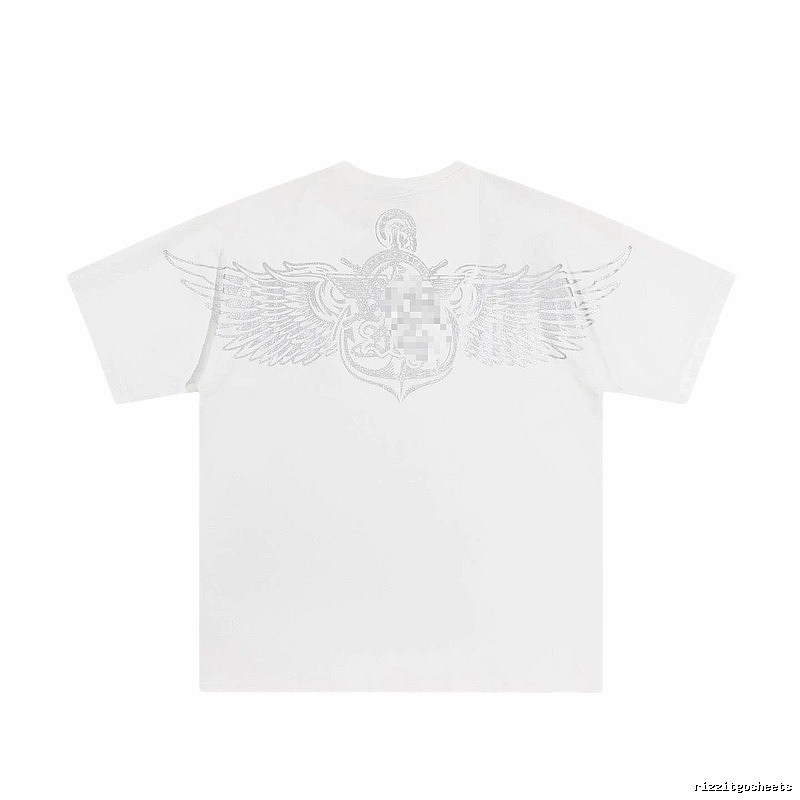 BOY Wing Print Street Style White T-Shirt