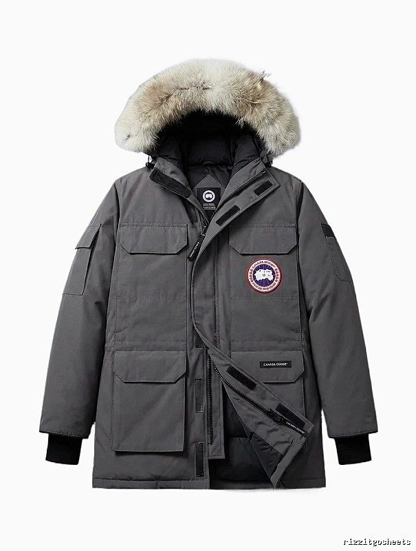 Canada Goose Parka Style Dark Grey Down Jacket