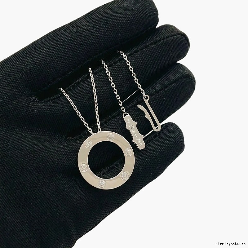 Cartier Love series silver necklace