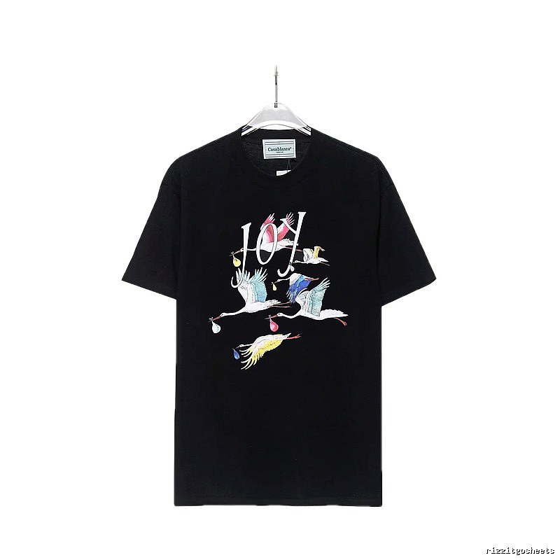 Casablanca Crane Style Black T-shirt