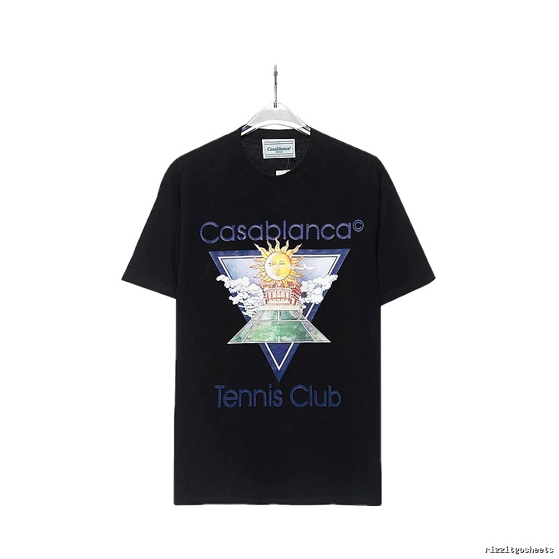 Casablanca retro style black T-shirt