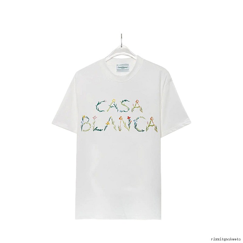 Casablanca - style printed white T - shirt