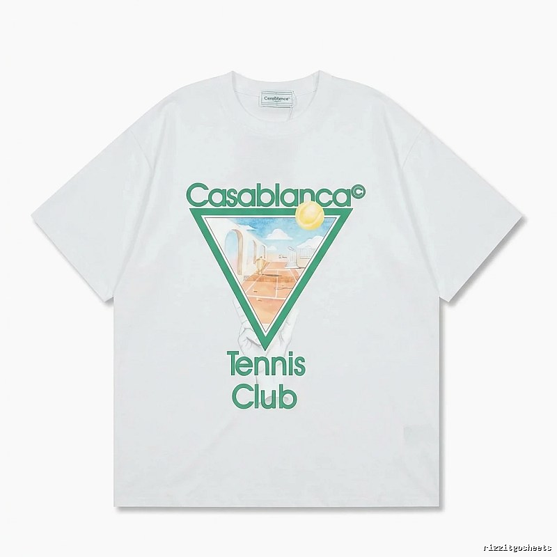 Casablanca Tennis Style White T-shirt