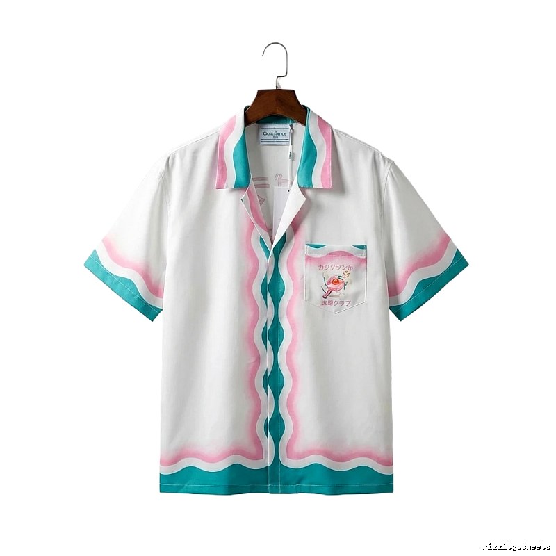 Casablanca Wave Pattern Resort Shirt
