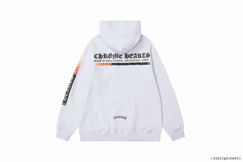 Chrome Hearts 2089-36 White Cross Graphic Hoodie Smart Casual