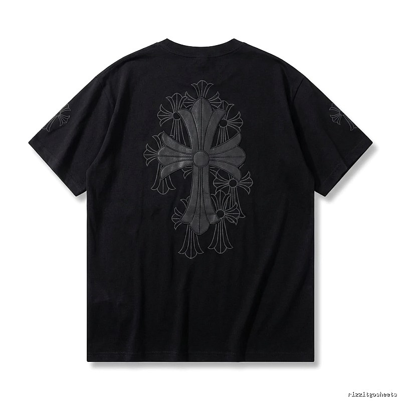Chrome Hearts cross dark style short-sleeve shirt