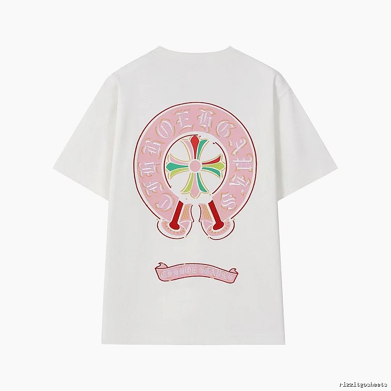Chrome Hearts Cross Print Street Style Off-white T-Shirt