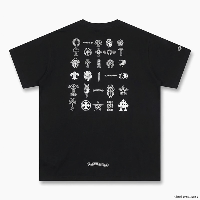 Chrome Hearts dark style black T-shirt