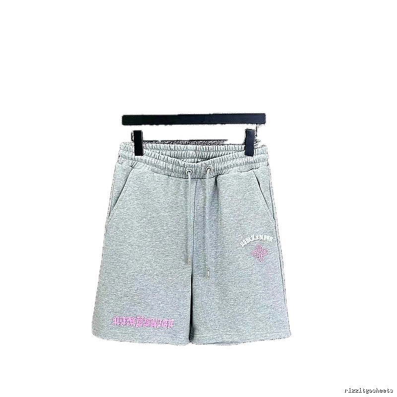 Chrome Hearts Embroidered Casual Style Grey Shorts
