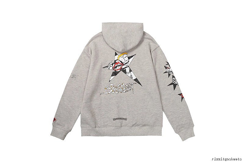 Chrome Hearts Patterned Cross graphic hoodie Black Blue Cross with Signature Styling