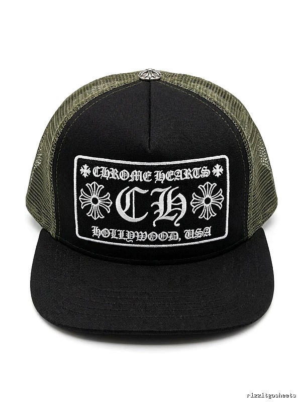 Chrome Hearts Retro Style Black Hat