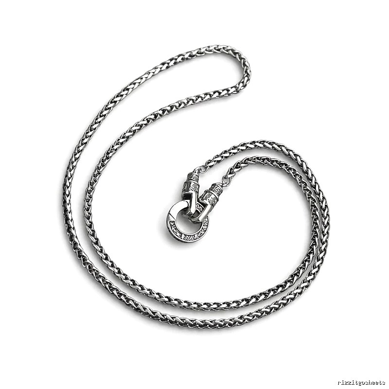 Chrome Hearts Retro Style Silver Necklace