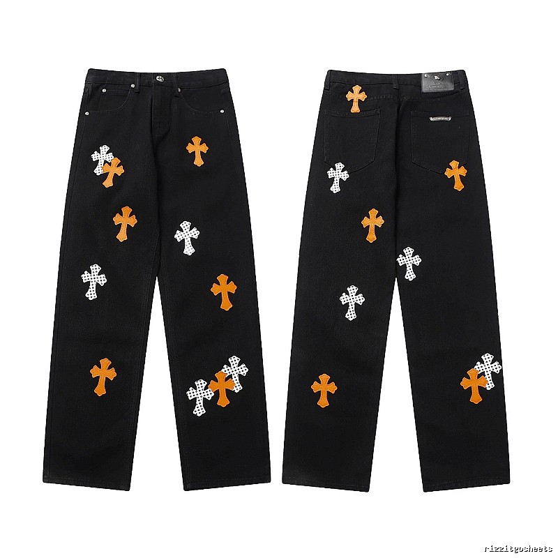 Chrome Hearts Sport Graphic jeans Light Denim Jeans for Collection Drops