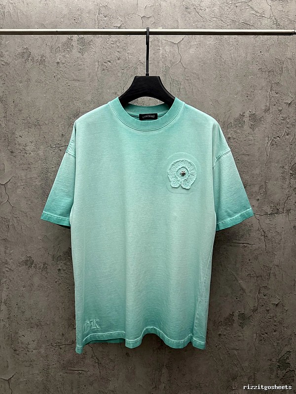 Chrome Hearts Vintage Style Mint Green T-shirt