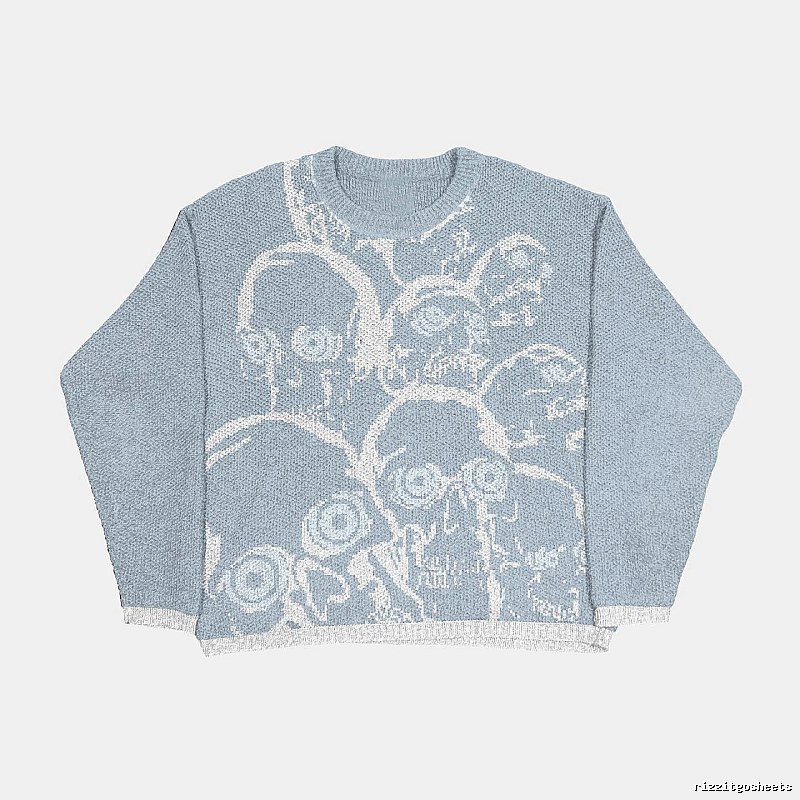 Classic Anime graphic sweater Black Knit Top with Travel-Friendly Style
