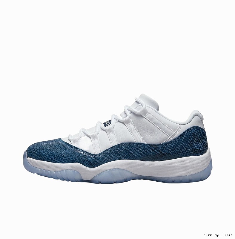 Classic Blue and White Jordan 11 Sneakers