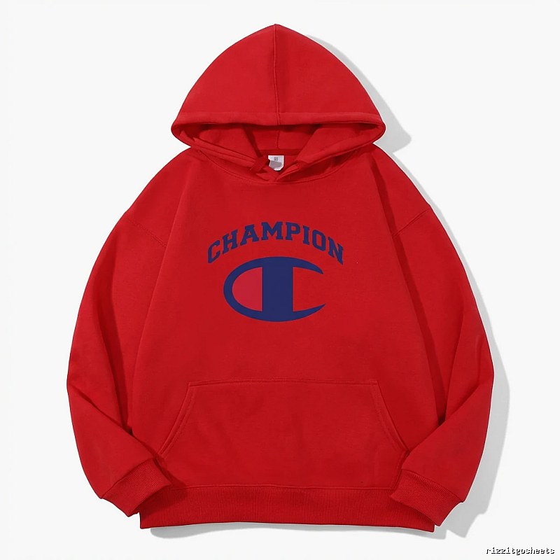 Classic trendy brand Champion red hoodie