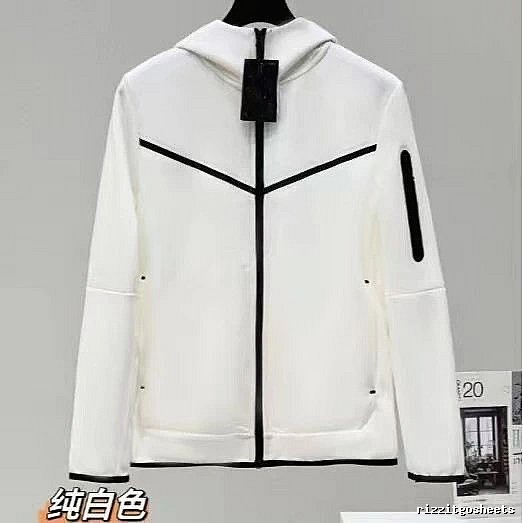 Classic White zip hoodie White Full Zip for Daily Styling