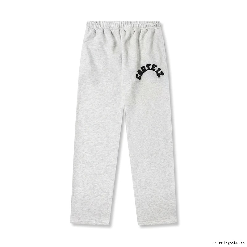 Corteiz minimalist light gray sweatpants
