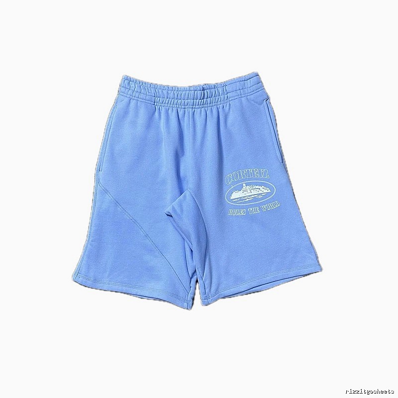 Corteiz Nautical Style Light Blue Shorts
