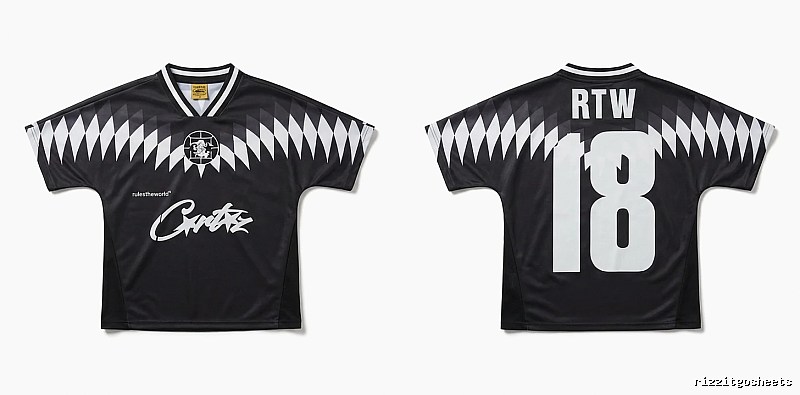 Corteiz RTW Series Black and White Wind Top