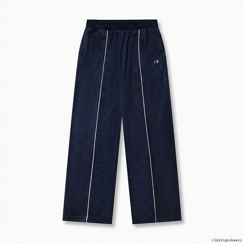 Corteiz simple style dark blue long trousers