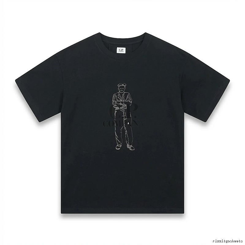 C.P. retro style black T-shirt