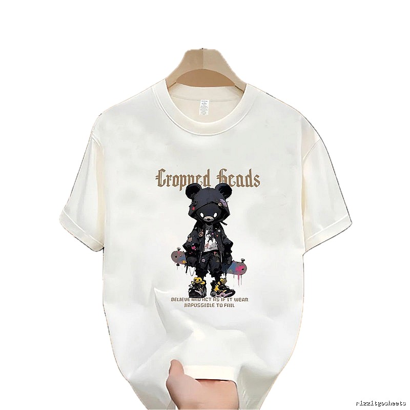 Cropned Heads Trendy & Cool Bear Off-white T-shirt