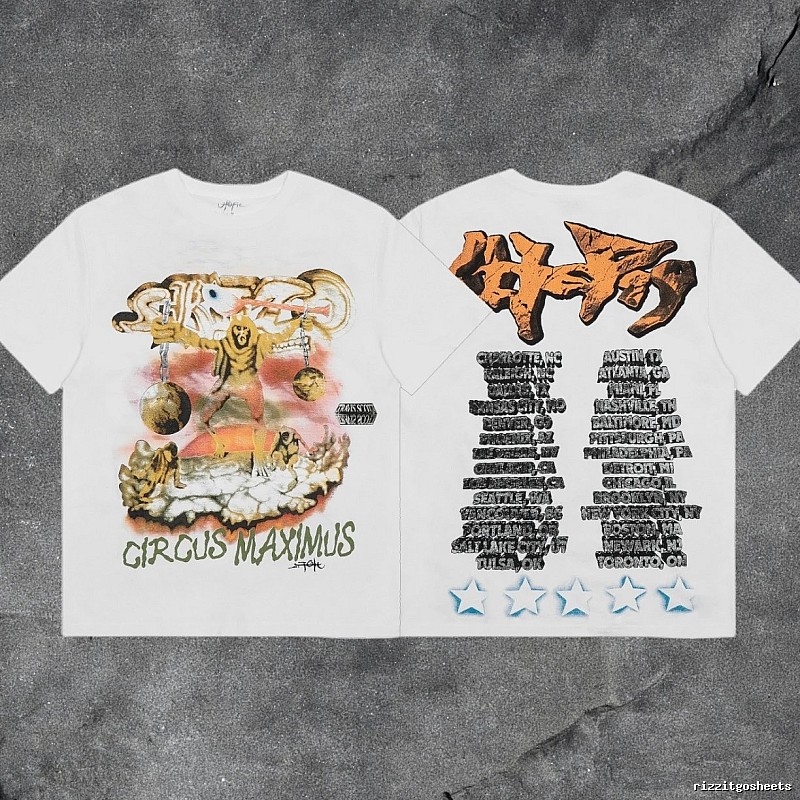 Denim Tears 2031-73 White Graphic T-Shirt Commuter Look