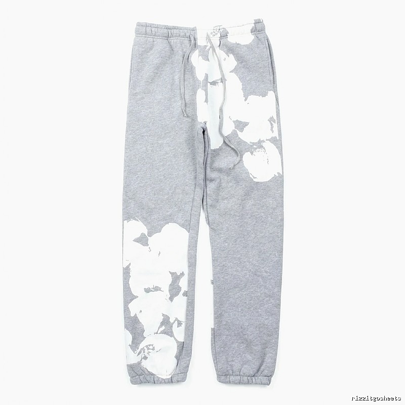 DENIM TEARS ink-splashing style grey sweatpants