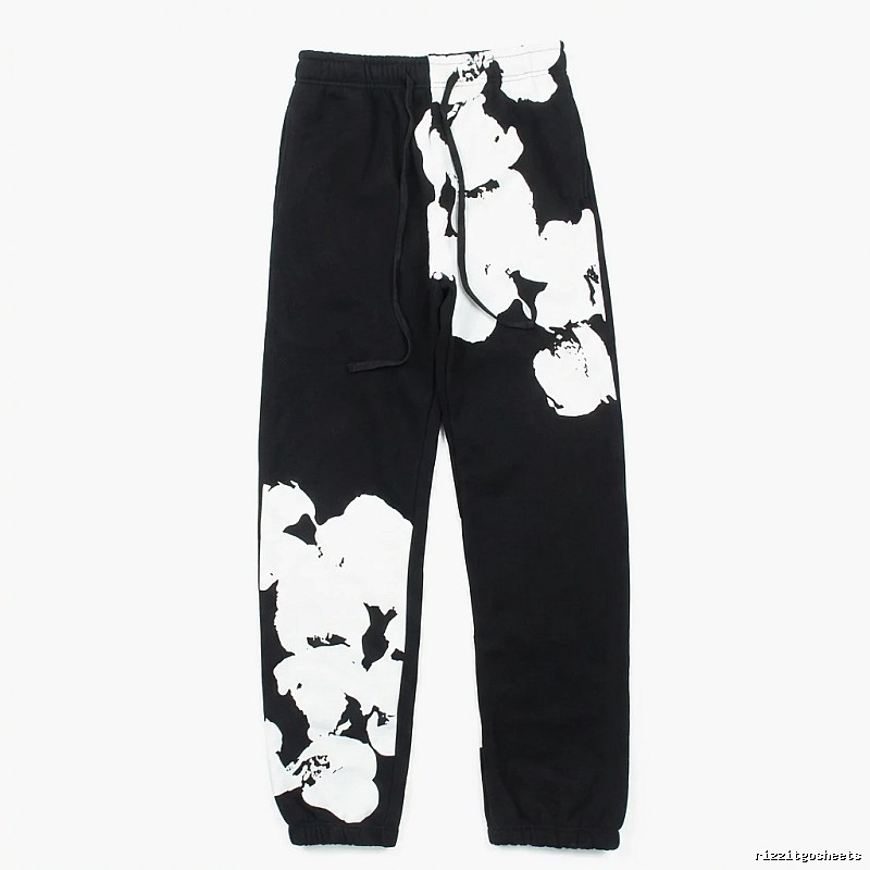 DENIM TEARS Ink-wash Style Black Sweatpants