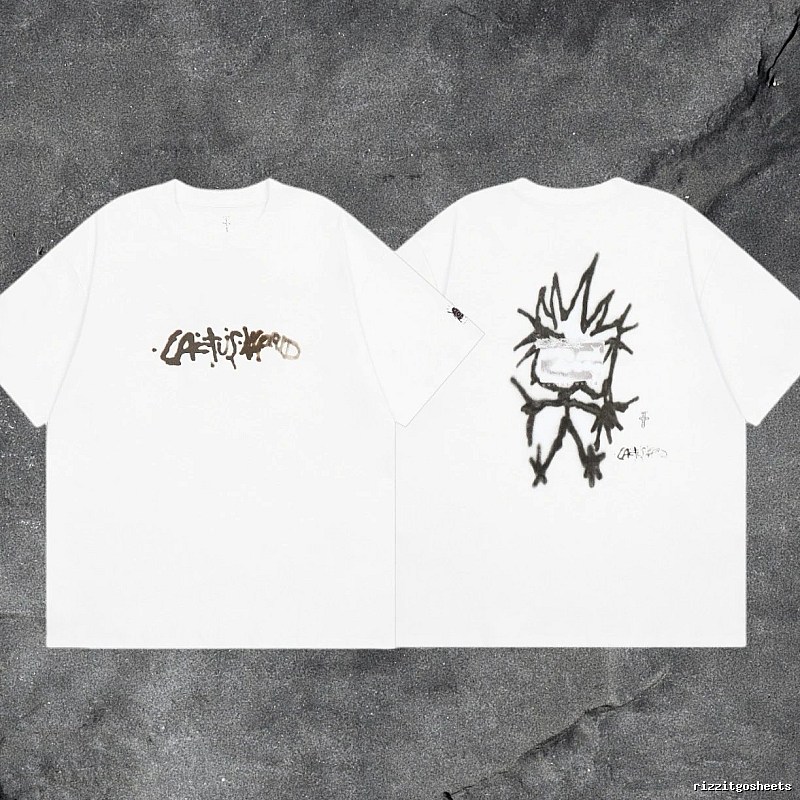 Denim Tears White Graphic T-Shirt Bold Graphic