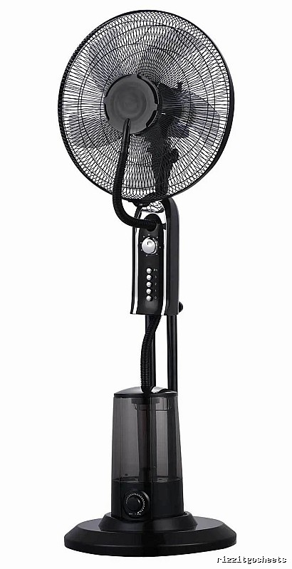 Desktop Pedestal Cooling Fan For Remote Cooling 16-inch Mechanical Control eu Plug