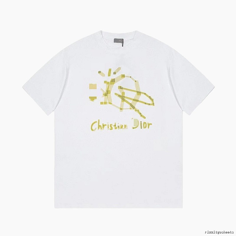 Dior Graffiti Street Style White T-Shirt