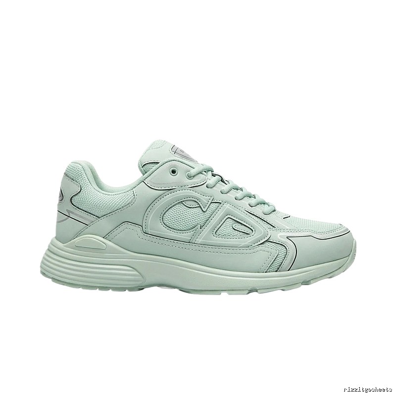 Dior retro light green sports shoes