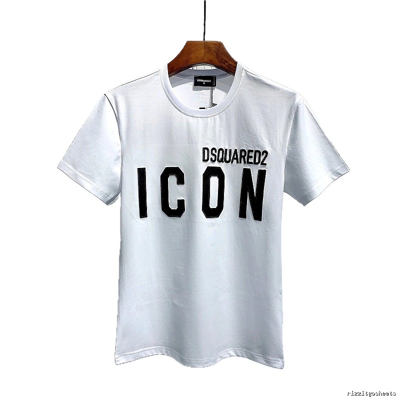DSQUARED2 ICON Streetwear White Short-sleeve T-shirt