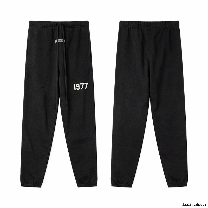 ESSENTIALS 1977 Minimalist Style Black Pants