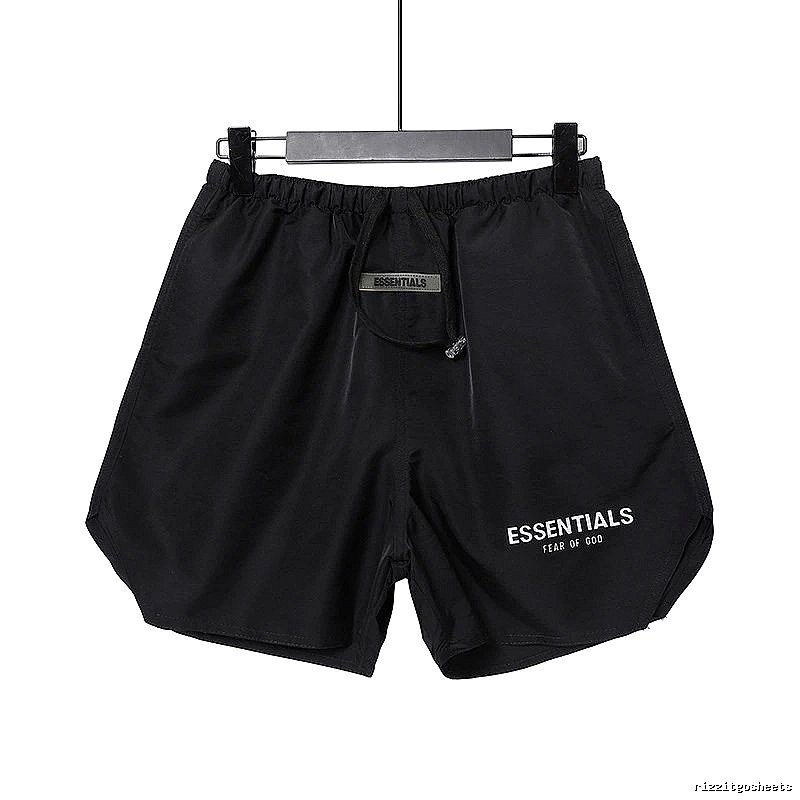 ESSENTIALS Brand Black Shorts