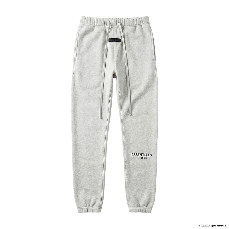 ESSENTIALS minimalist light gray sweatpants