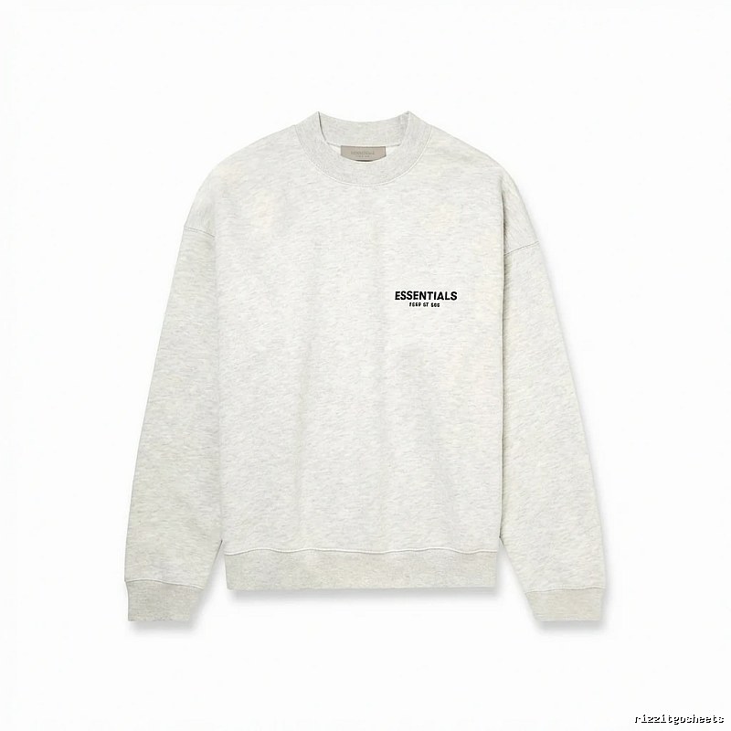 ESSENTIALS minimalist light gray sweatshirt