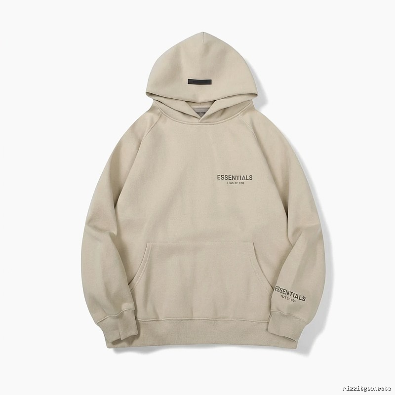 ESSENTIALS minimalist style beige hoodie