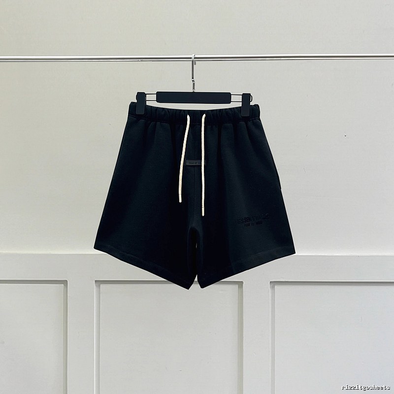 ESSENTIALS Minimalist Style Black Shorts