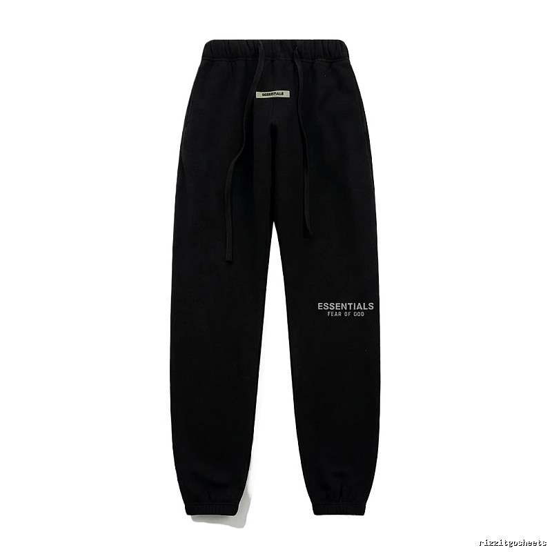 ESSENTIALS minimalist style black sweatpants