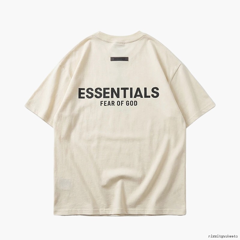 ESSENTIALS minimalist style off-white T-shirt