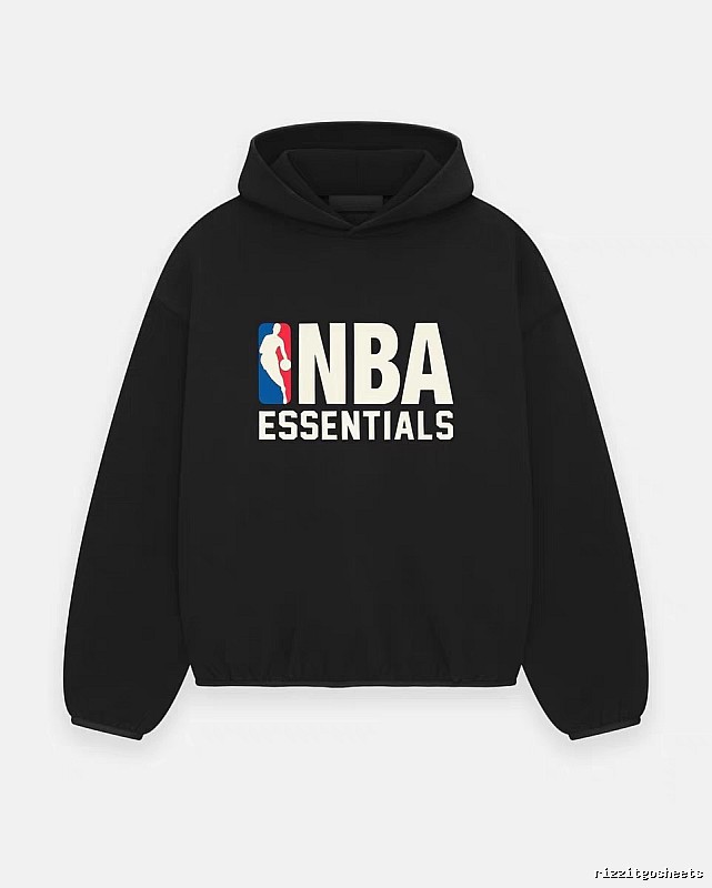 ESSENTIALS NBA-style black hoodie